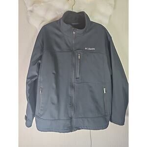 Columbia Men's Black Ascender Water-Resistant Softshell Fleece Jacket Size XXL